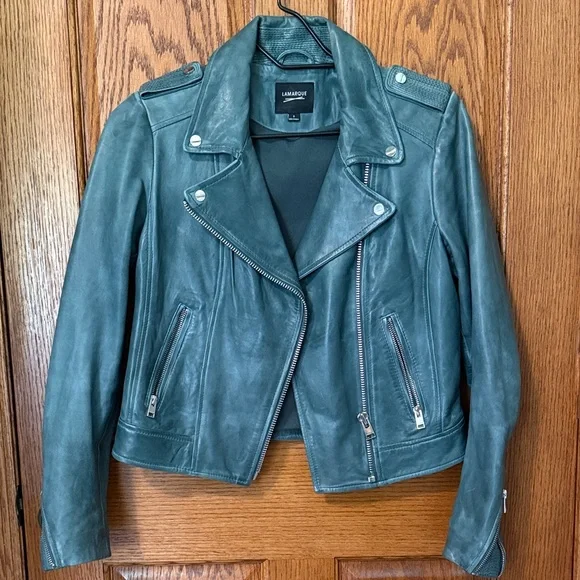 Lamarque Donna Iconic Leather Biker Jacket - Picture 7 of 11